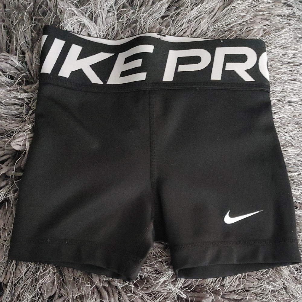 Nike Black and White Pro Compression Shorts